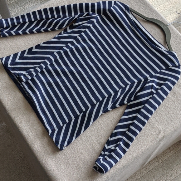 Petit Bateau Women's stripe 3/4 sleeve top - Picture 2 of 5